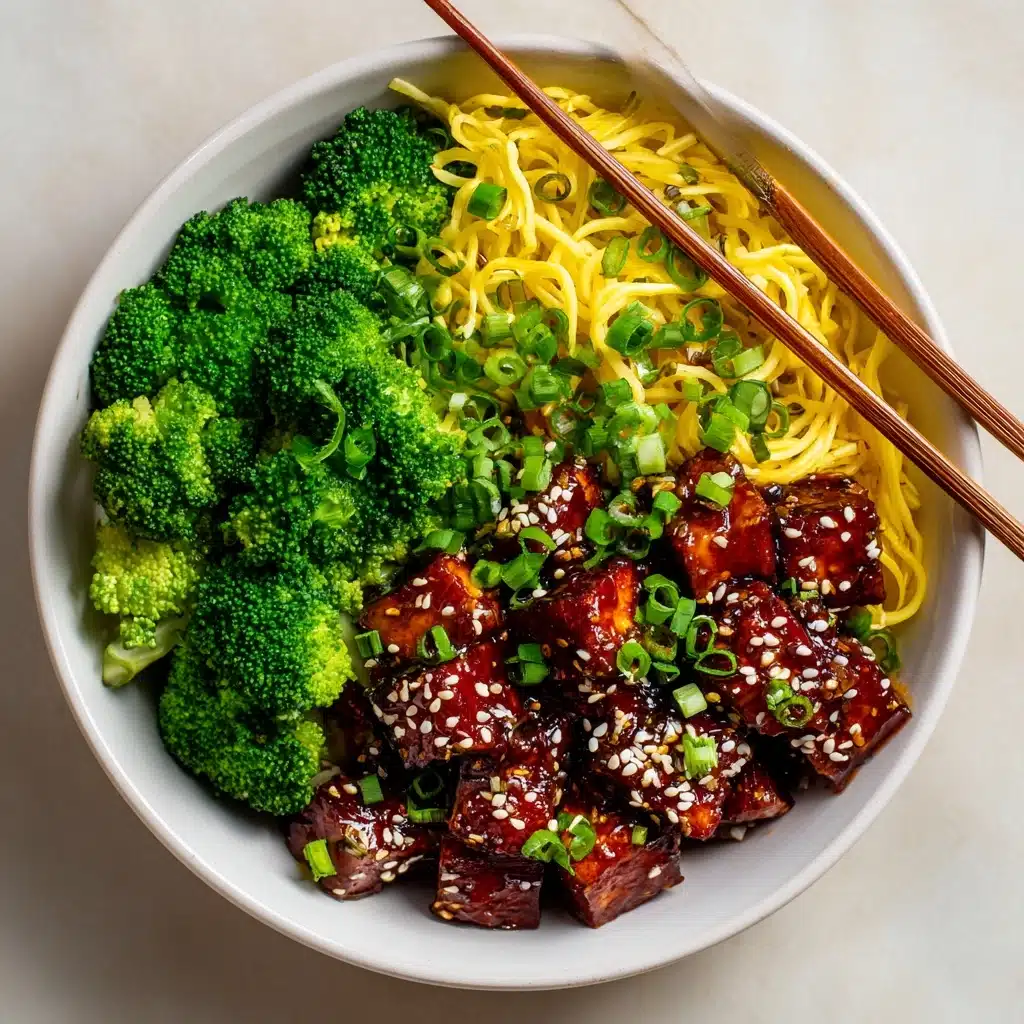 Five Spice Tofu with Sesame Noodles Recipe - Recipe Image