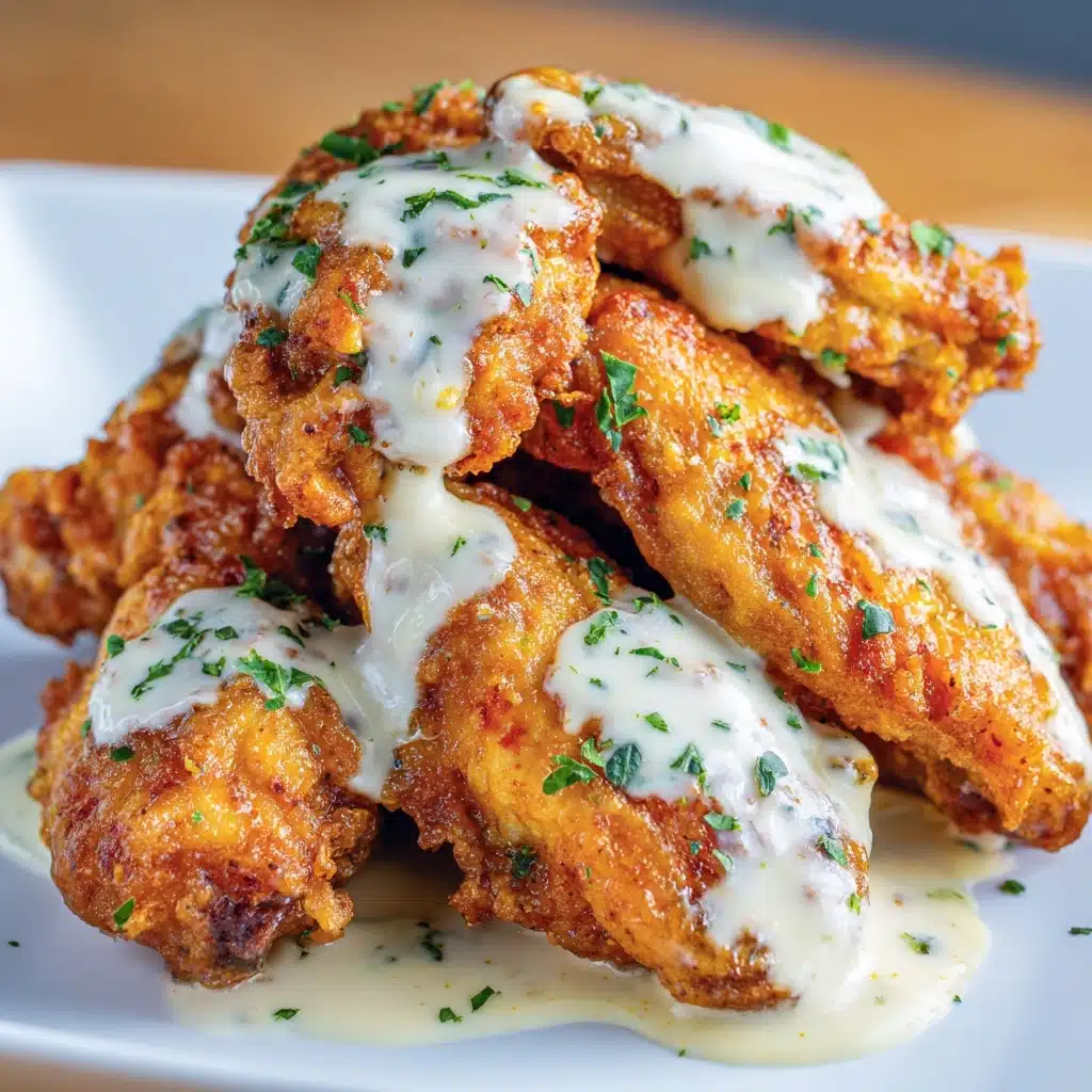 Alfredo Chicken Wings Recipe