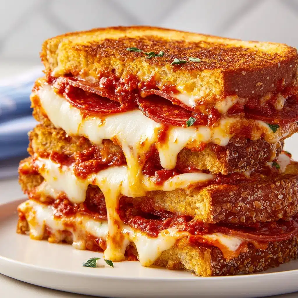 Melting Comfort: Mastering the Art of Pizza Grilled Cheese Recipe - Recipe Image