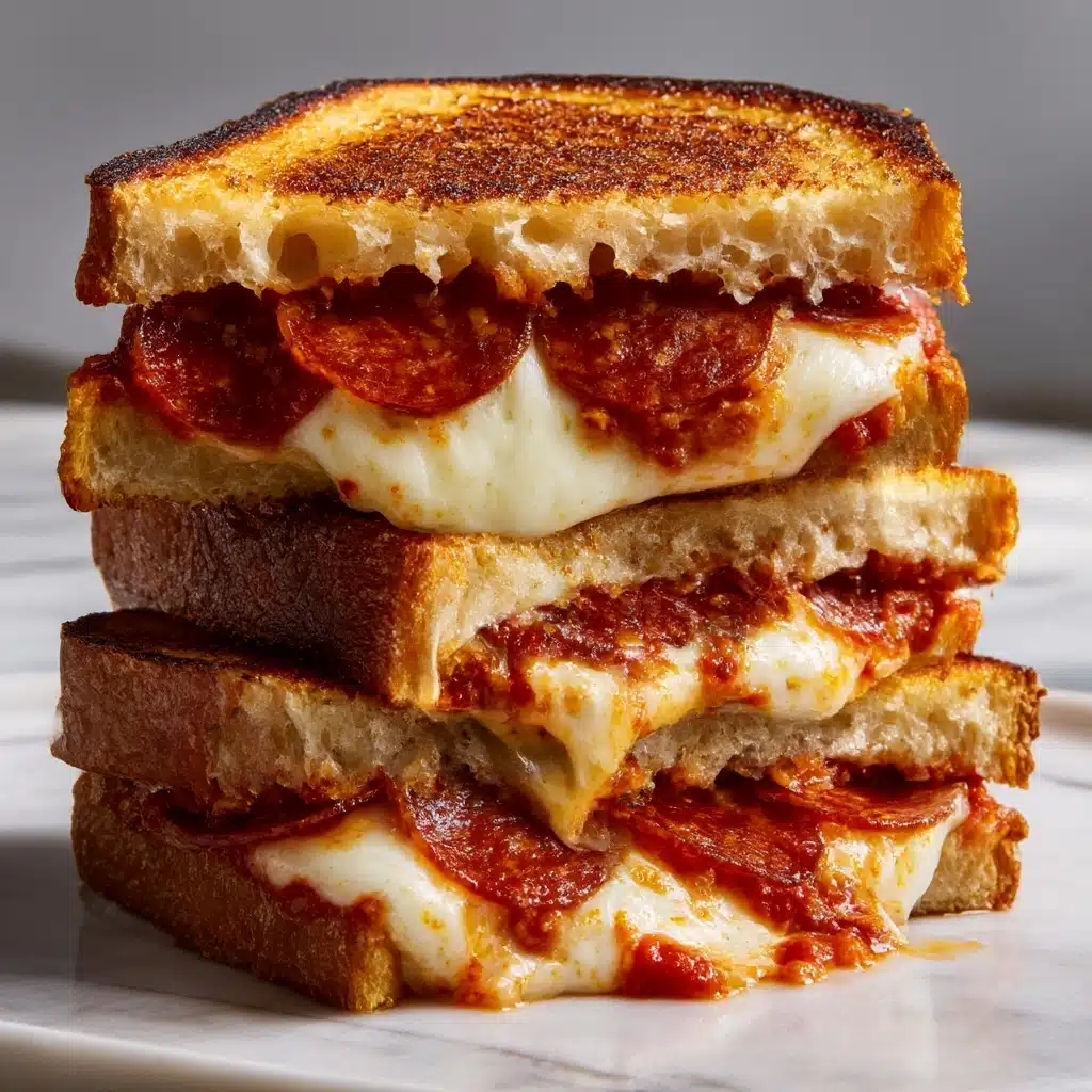 Pepperoni Pizza Grilled Cheese Recipe - Recipe Image