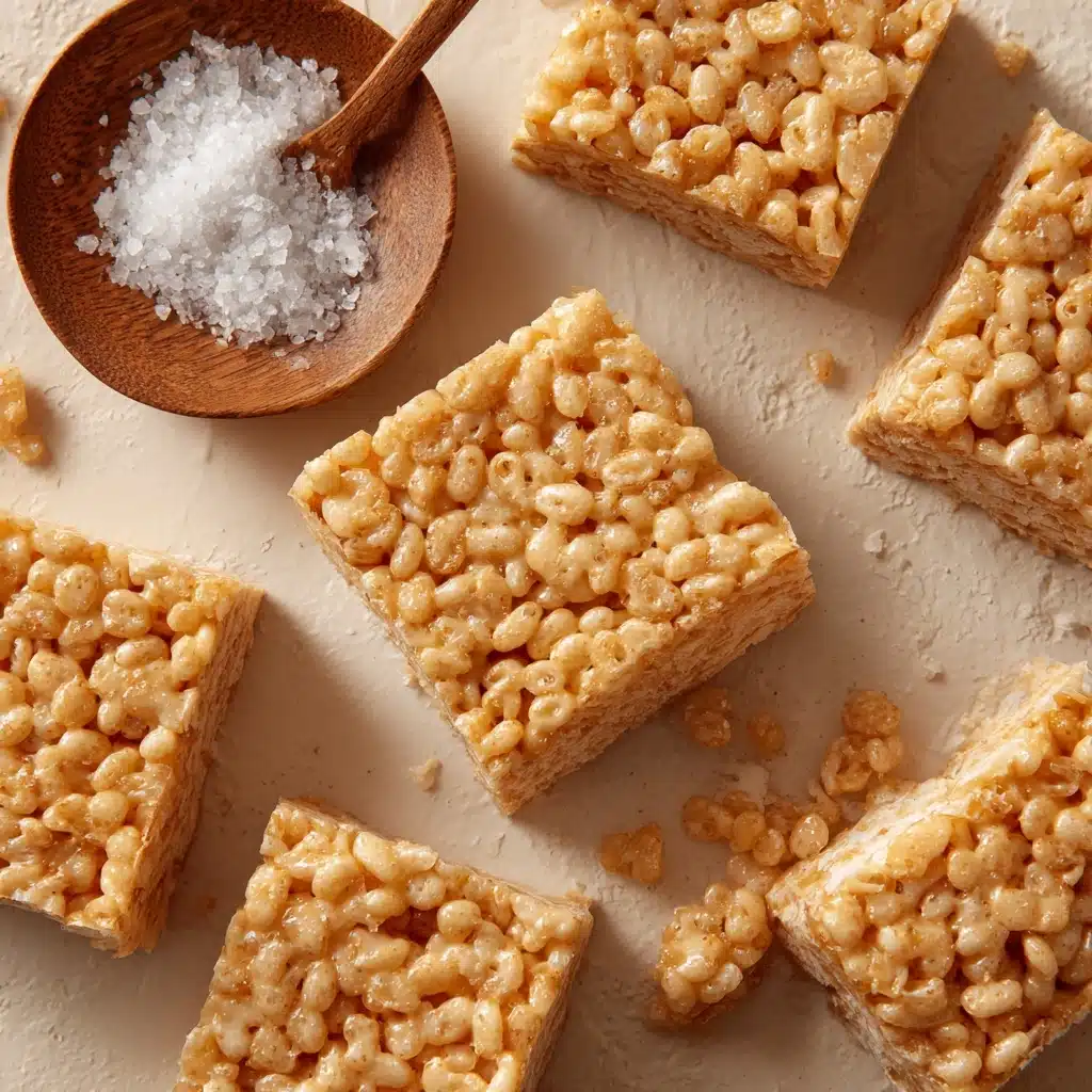 Salted Caramel Rice Krispie Bars Recipe - Recipe Image