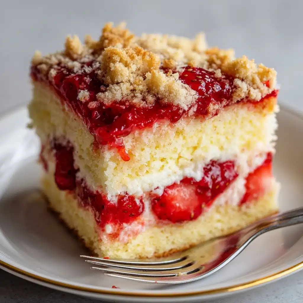 The Ultimate Strawberry Dump Cake: A Symphony in Baking Recipe - Recipe Image