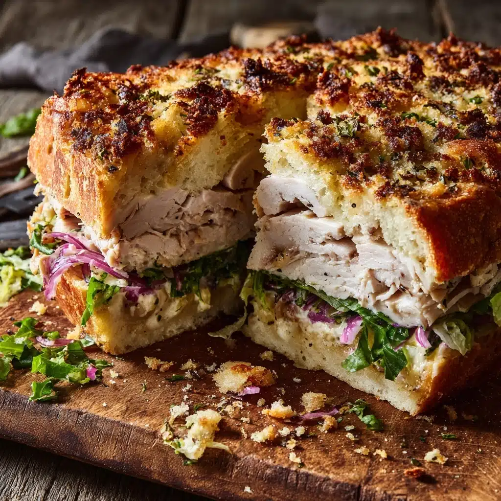 Trader Joe’s Sun-Dried Tomato Focaccia Turkey Sandwich Recipe - Recipe Image