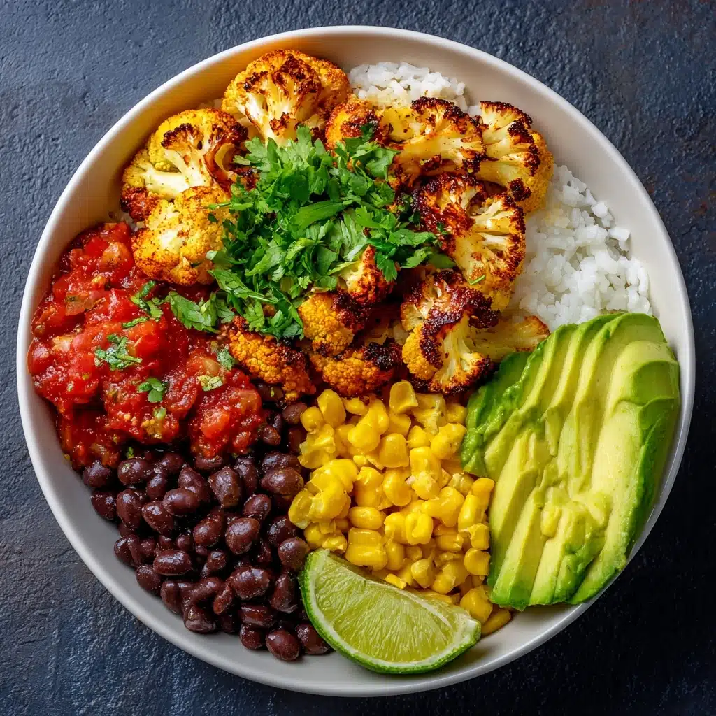 Roasted Cauliflower Burrito Bowls Recipe