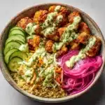 Crispy Chicken Tikka Bowls with Mint Sauce Recipe