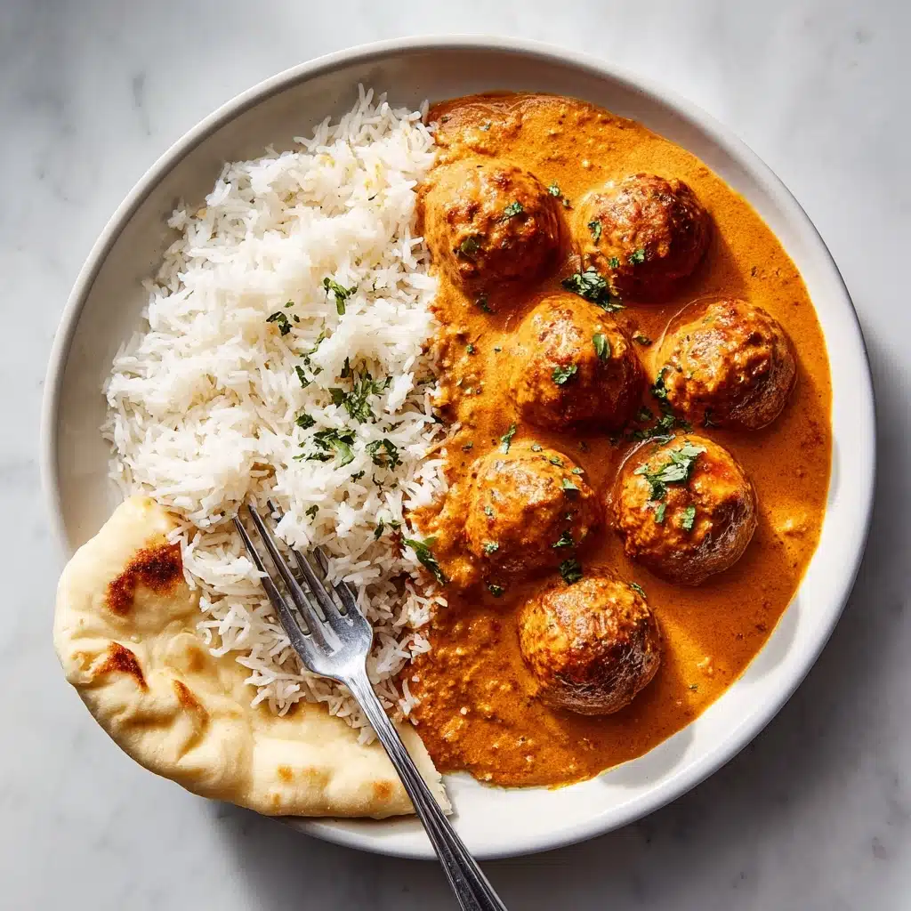 Butter Chicken Meatballs Recipe - Recipe Image