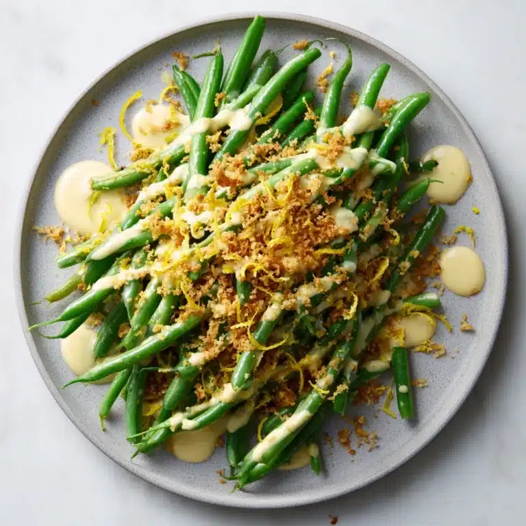 Avocado Caesar Green Beans Recipe