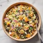 Couscous Salad with Lime Basil Vinaigrette Recipe