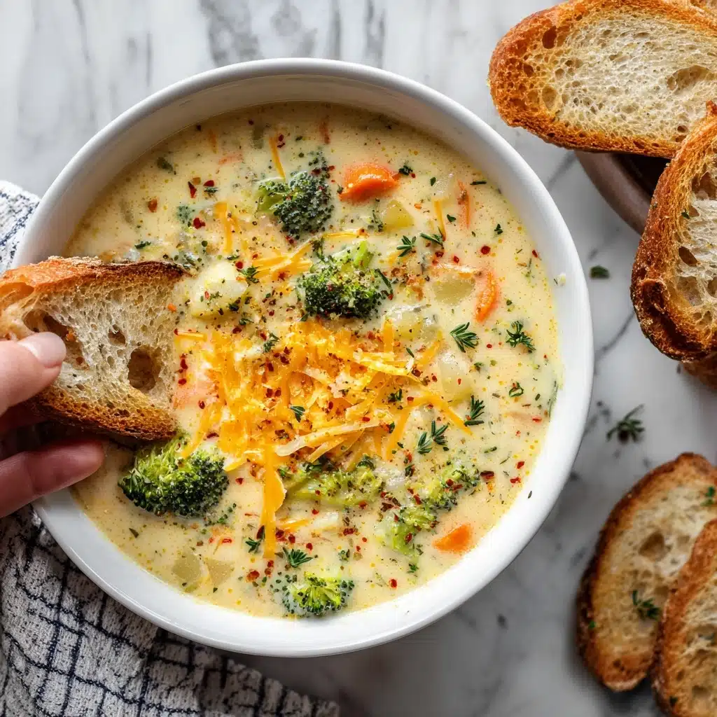 Basic + Awesome Broccoli Cheese Soup Recipe - Recipe Image