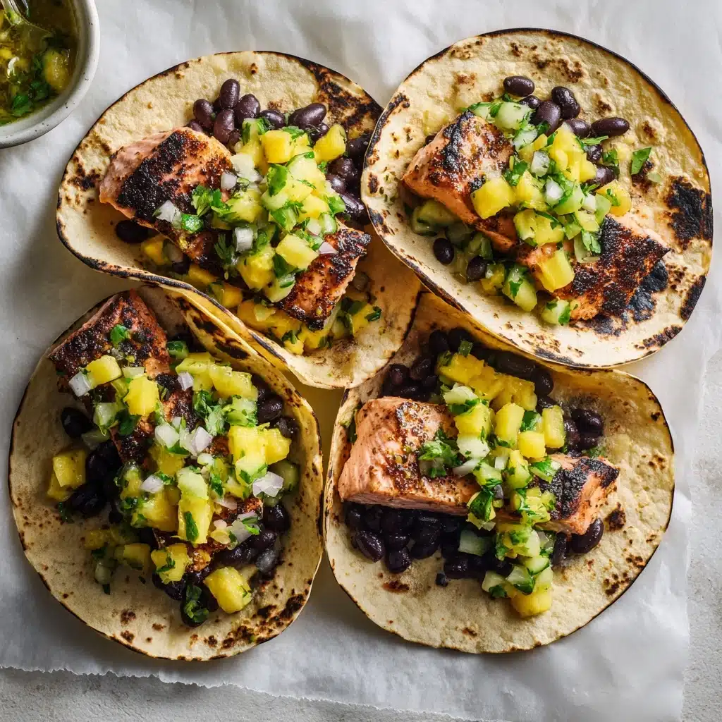 Salmon Tacos with Mango Corn Salsa Recipe - Recipe Image