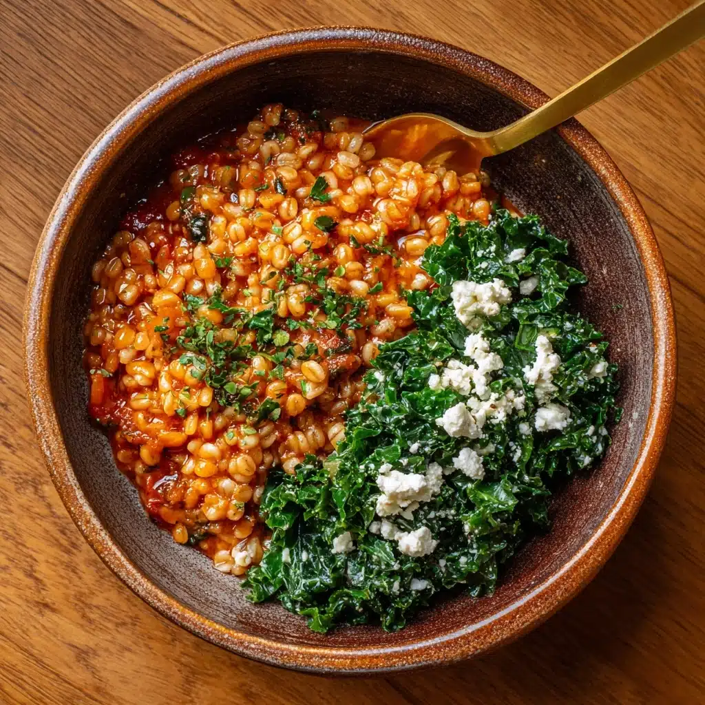 Pearl Couscous Skillet with Tomatoes, Chickpeas, and Feta Recipe - Recipe Image