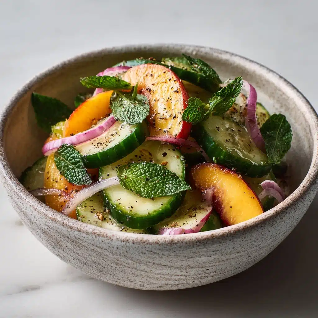 Gorgeous Peach Salad Recipe - Recipe Image