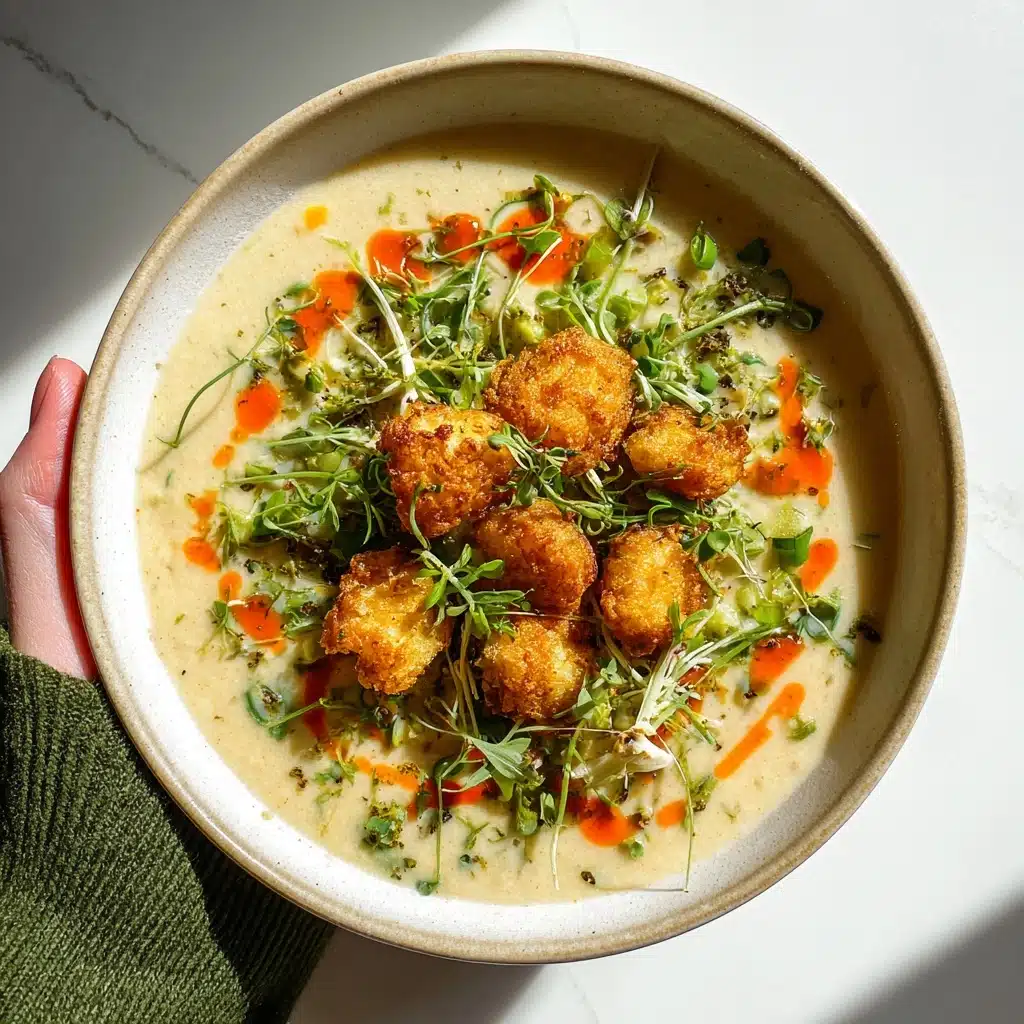 Spicy White Chicken Soup with Seasoned Tots Recipe
