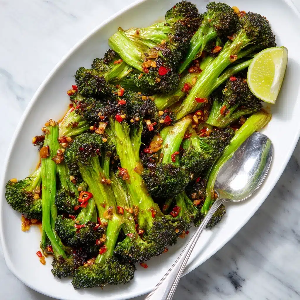 Roasted Broccoli with Chipotle Honey Butter Recipe