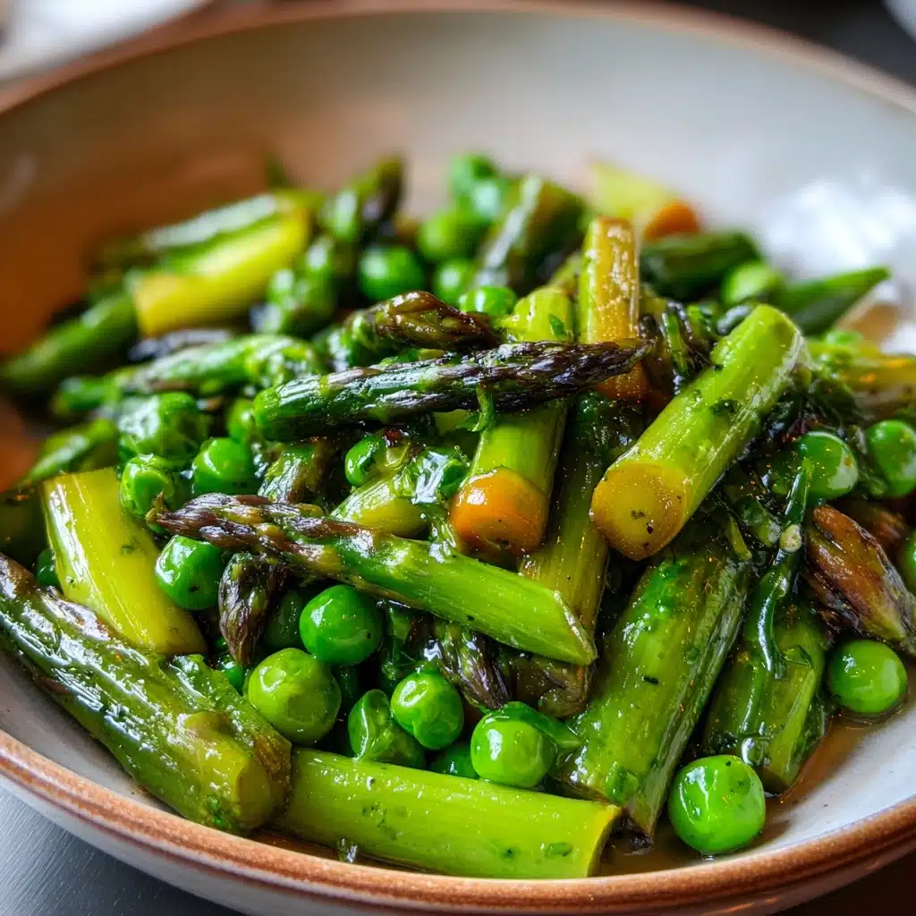 Sautéed Asparagus and Peas Recipe - Recipe Image