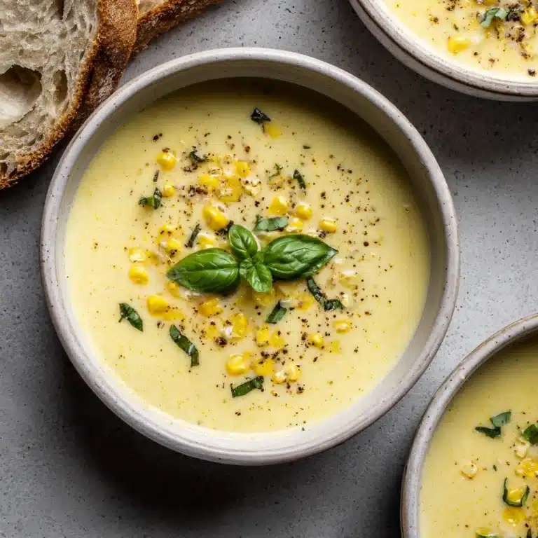 Summer Corn Soup with Fresh Herbs Recipe