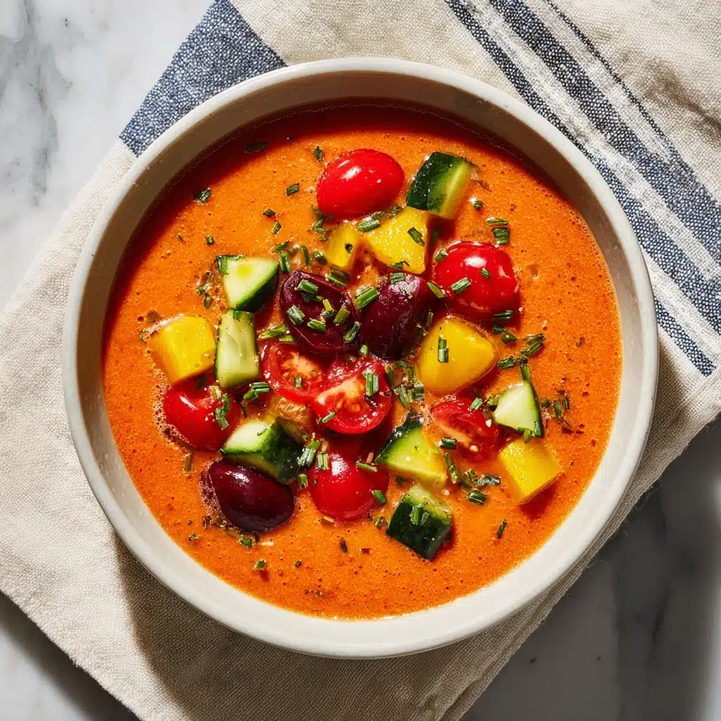Roasted Red Pepper and Tomato Gazpacho Recipe