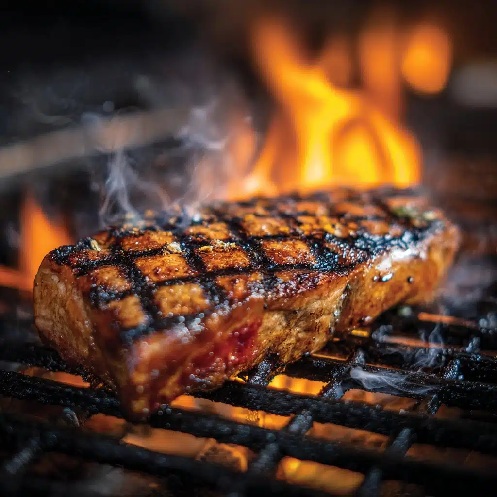 Grilled Flank Steak with Garlic & Rosemary Recipe - Recipe Image