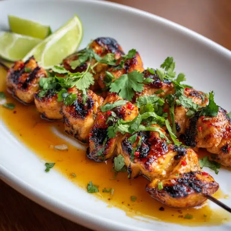 Honey, Lime & Sriracha Chicken Skewers Recipe
