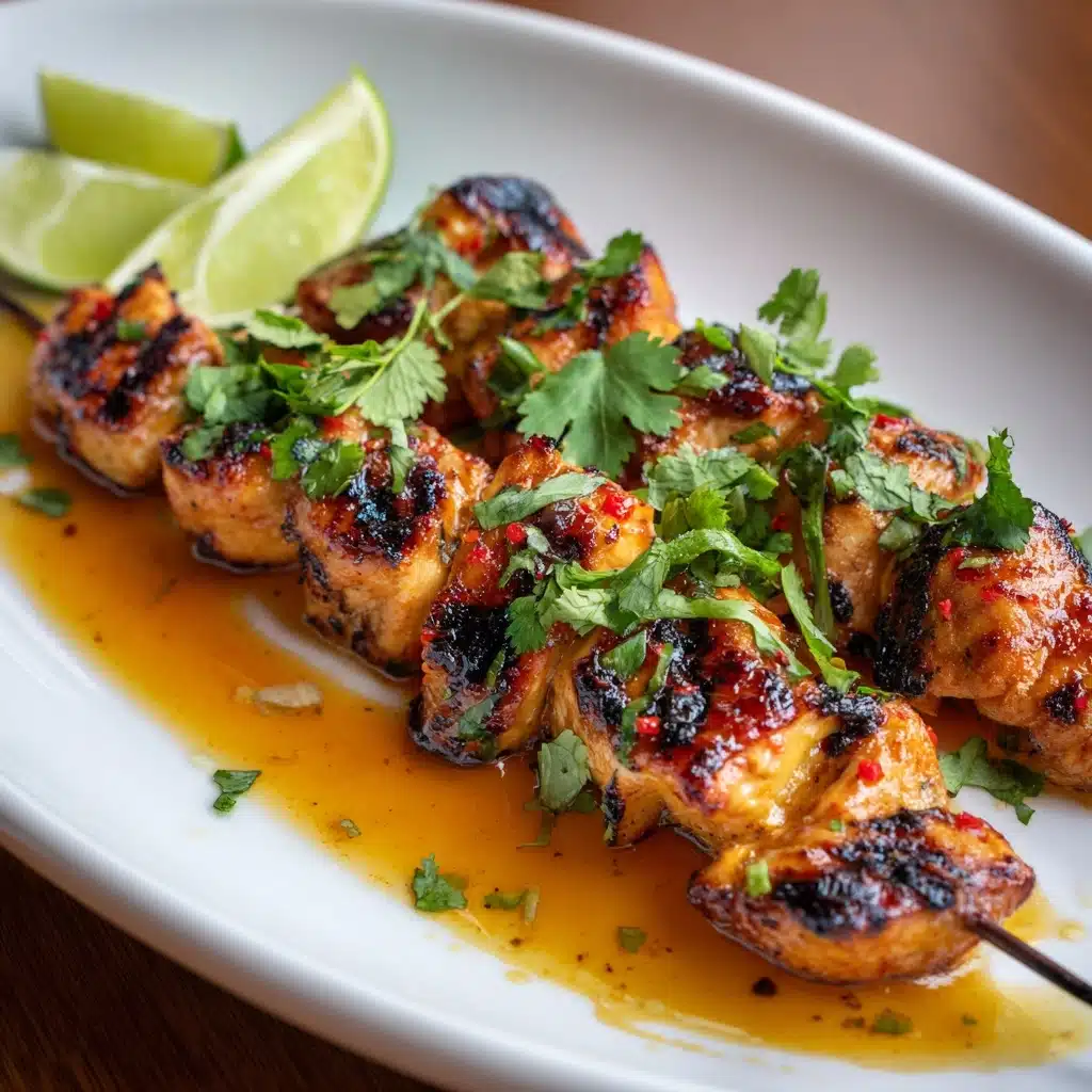 Honey, Lime & Sriracha Chicken Skewers Recipe