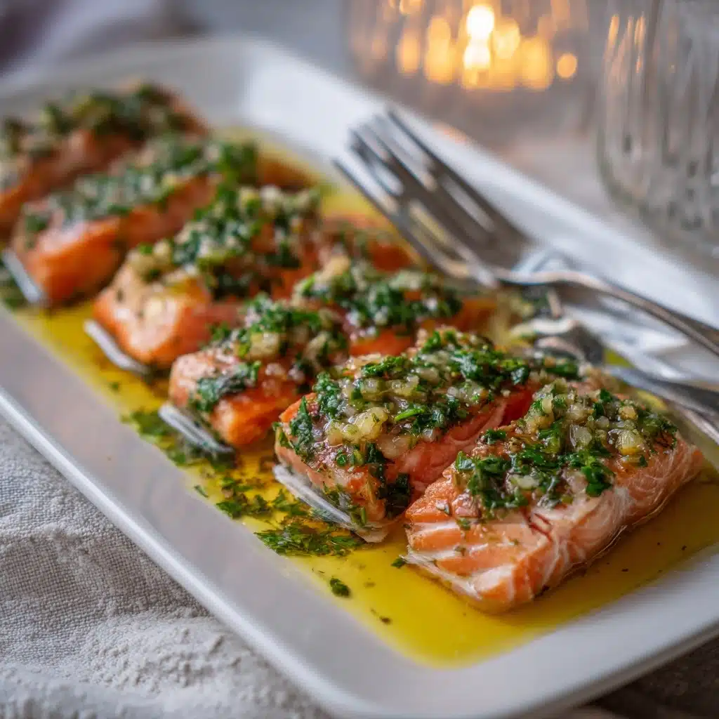 Slow-Roasted Salmon with French Herb Salsa Recipe - Recipe Image