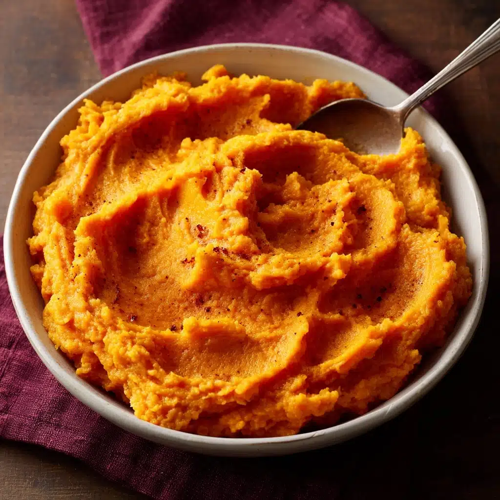 Chipotle Cheddar Mashed Sweet Potatoes Recipe - Recipe Image