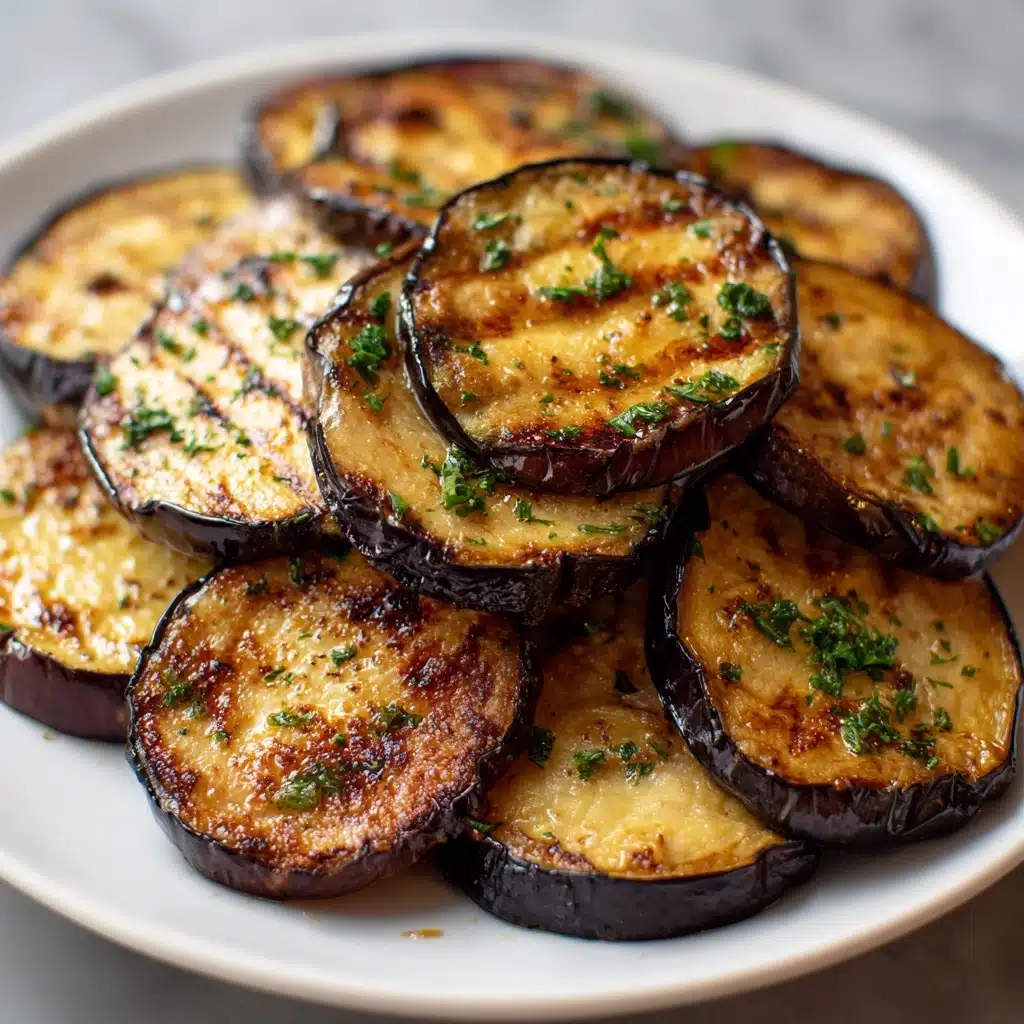 Garlic Parmesan Grilled Eggplant Recipe - Recipe Image