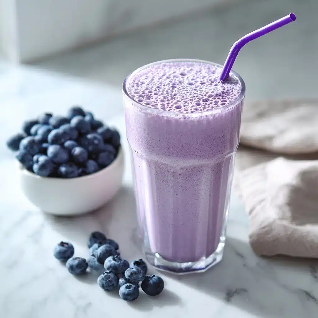Healthy Blueberry Milkshake Recipe - Recipe Image
