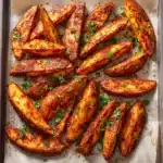 Oven-Baked Crispy Parmesan Potato Wedges Recipe