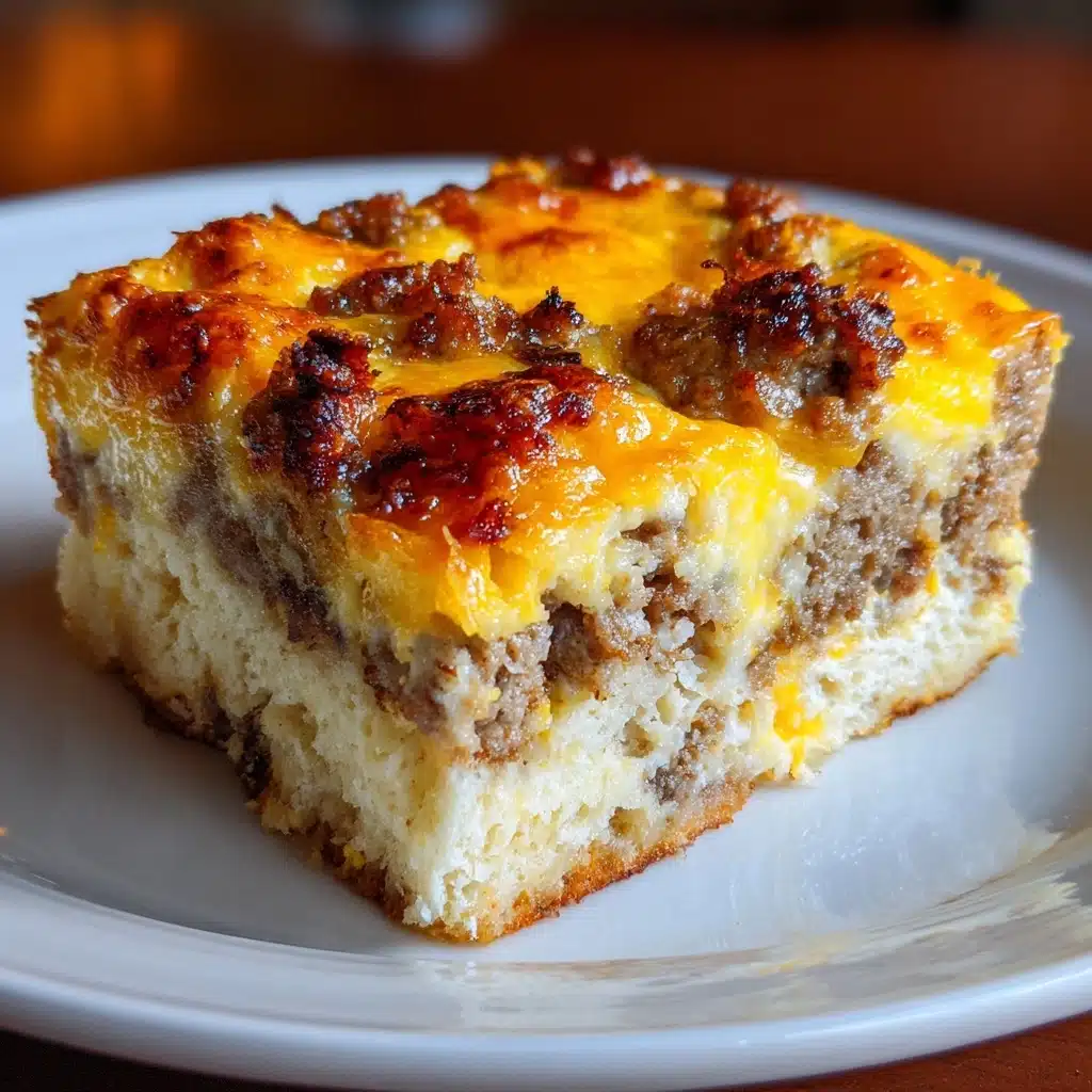 Sausage Egg Biscuit Casserole Recipe - Recipe Image