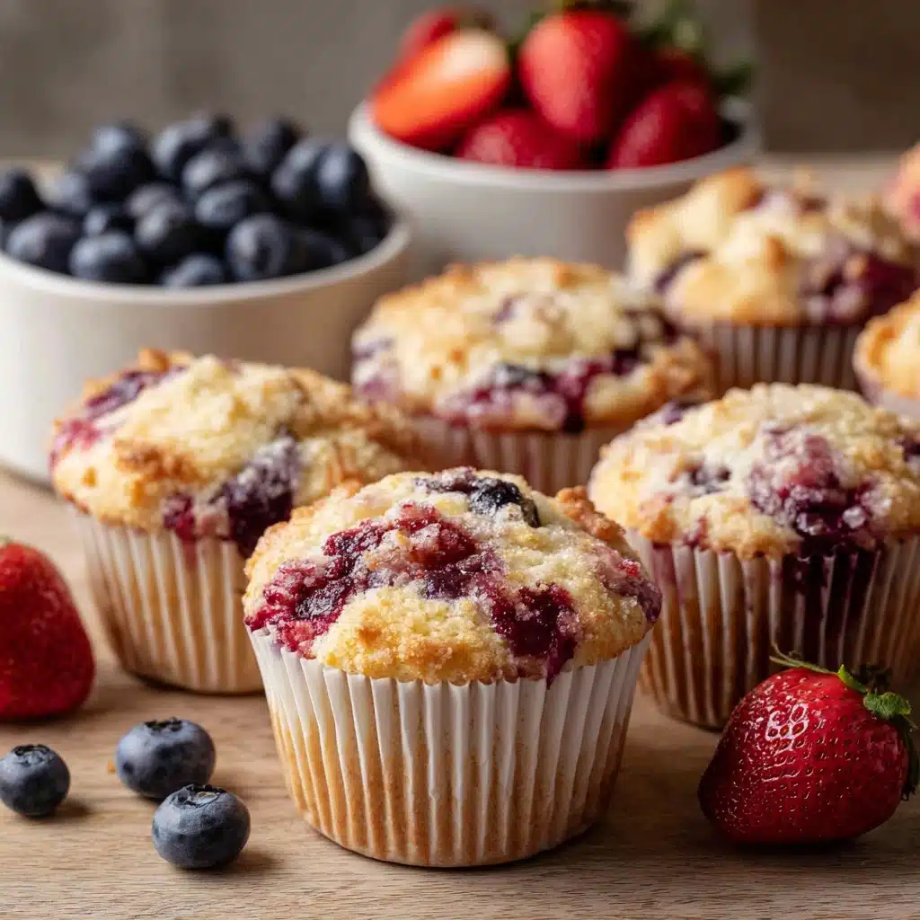 Triple Berry Muffins Recipe - Recipe Image