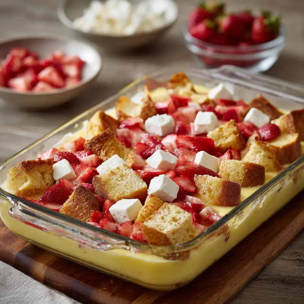 Strawberry Cream Cheese French Toast Bake Recipe - Recipe Image