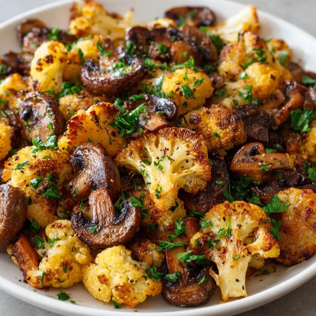 Garlic Mushrooms Cauliflower Skillet Recipe