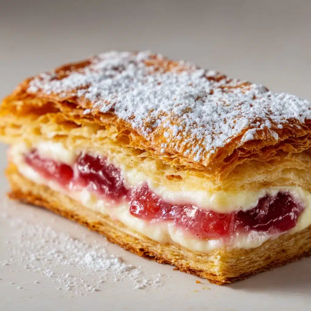 Rhubarb Cream Cheese Puff Pastries Recipe