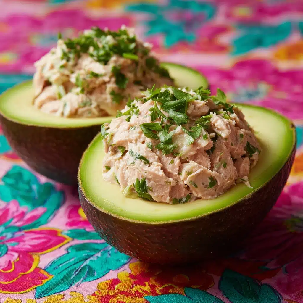 Tuna Salad Stuffed Avocados Recipe - Recipe Image