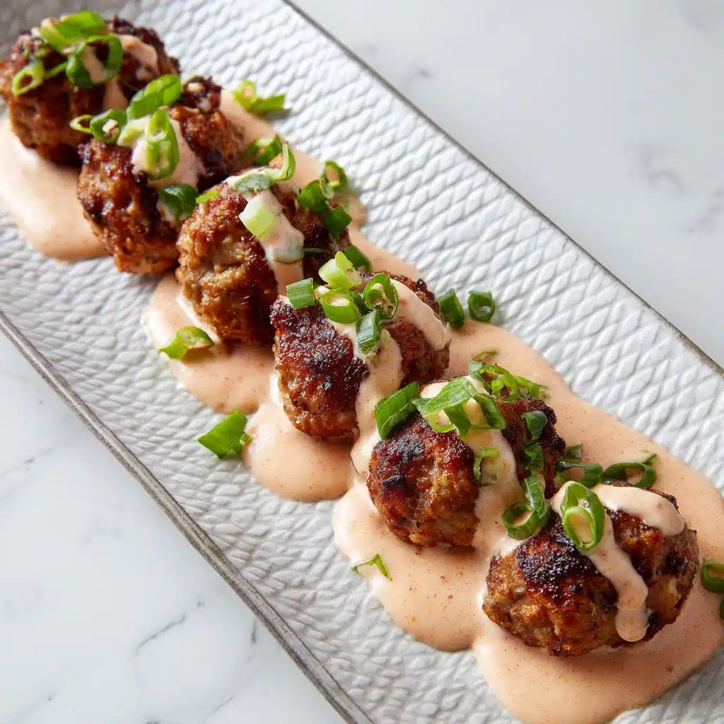 Turkey Meatballs and Spicy Aioli Recipe - Recipe Image