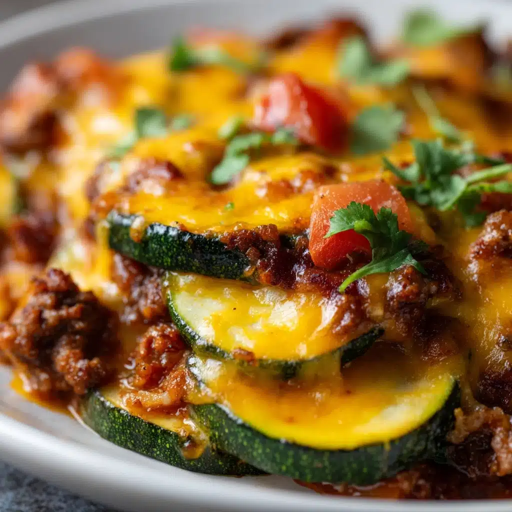 One-Pan Taco Zucchini Skillet Recipe - Recipe Image