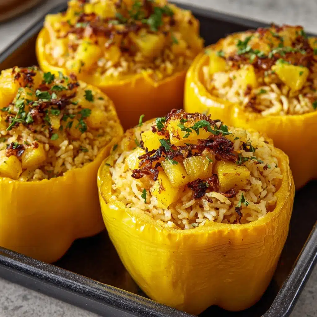 Teriyaki Pineapple Chicken & Rice Stuffed Peppers Recipe - Recipe Image