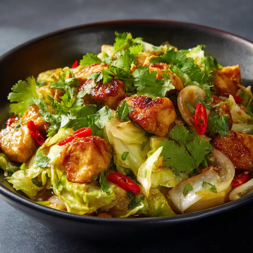 Chinese Chicken Cabbage Stir-Fry Recipe - Recipe Image