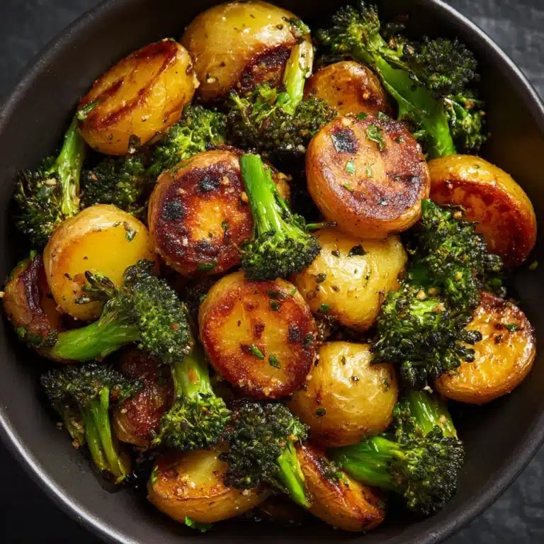 Roasted Parmesan Potatoes & Broccoli Recipe