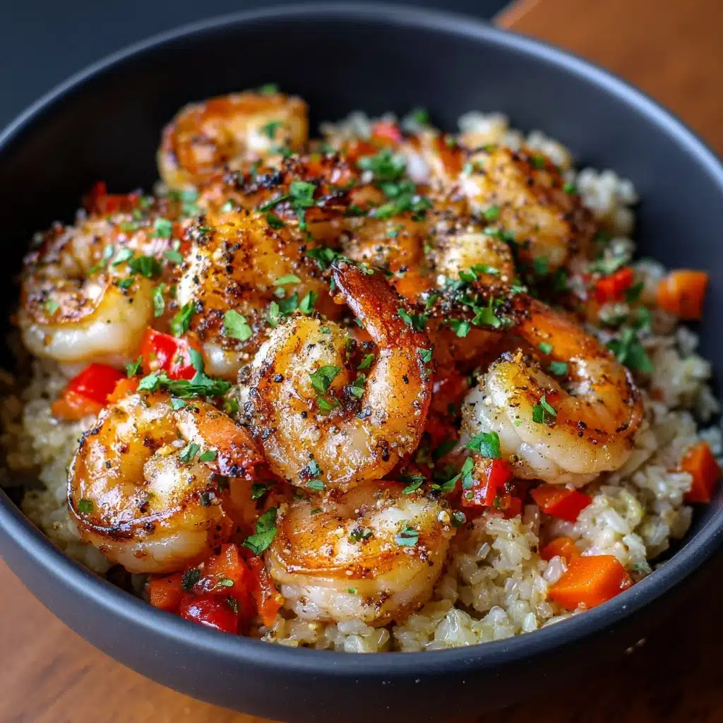 Garlic Parmesan Shrimp Rice Bowls Recipe - Recipe Image