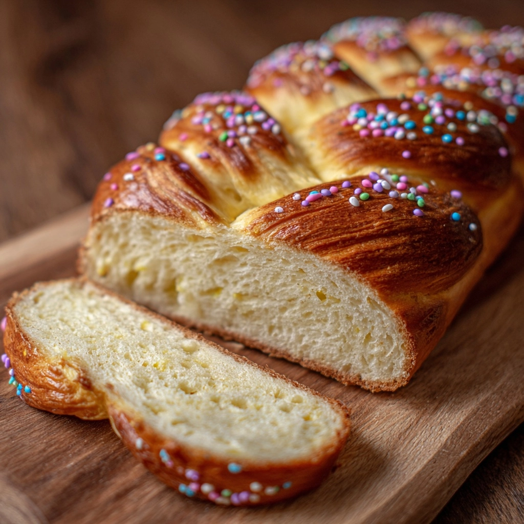 Italian Ricotta Easter Bread Recipe - Recipe Image