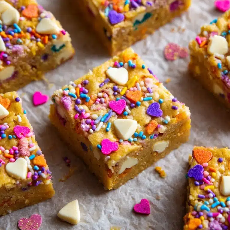 Funfetti Birthday Cake Blondies (No Cake Mix) Recipe
