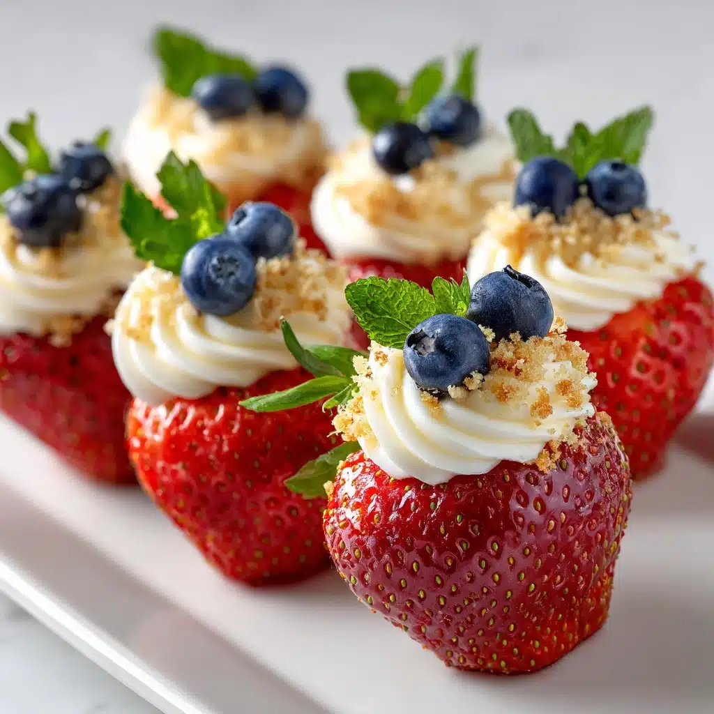Cheesecake Stuffed Strawberries Recipe - Recipe Image