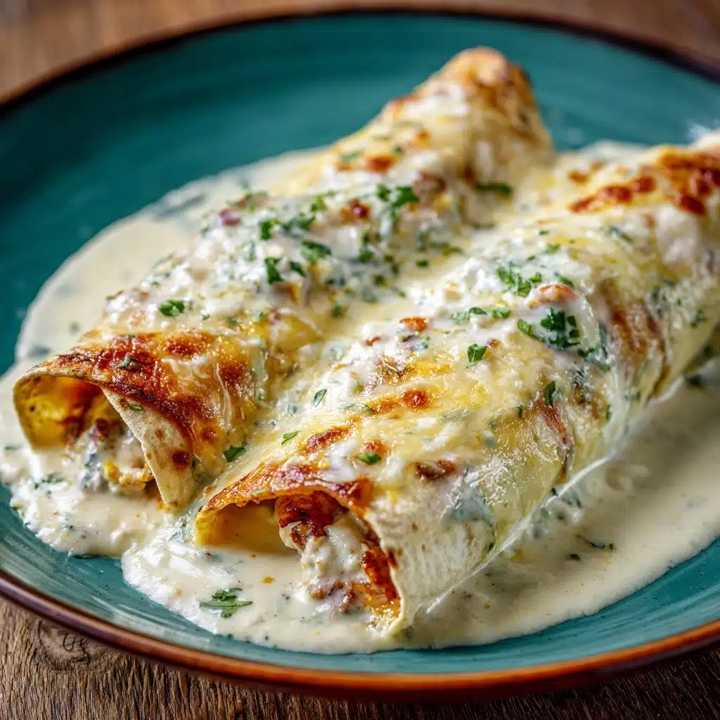 Chicken Enchiladas with Sour Cream Sauce Recipe - Recipe Image