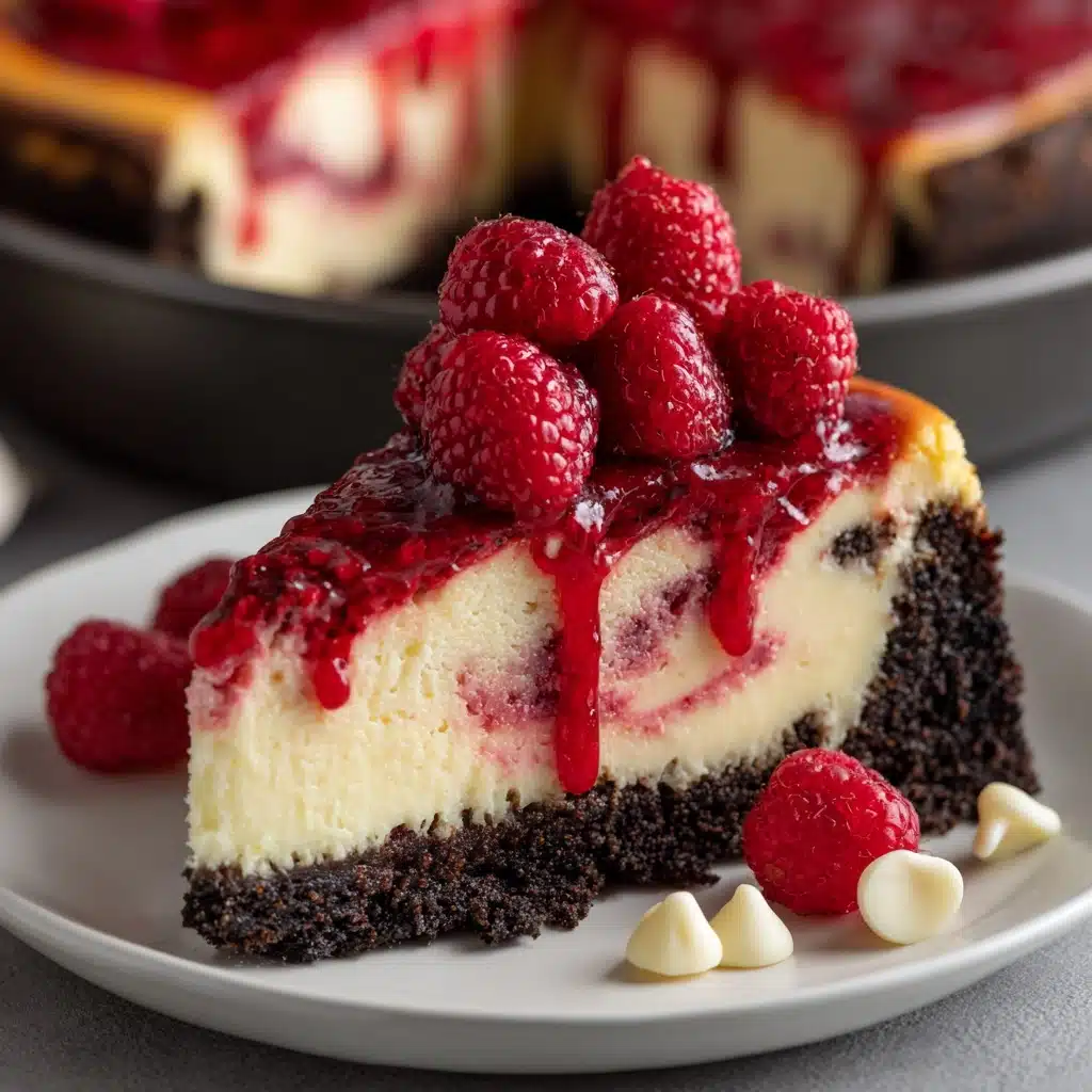 White Chocolate Raspberry Cheesecake Recipe - Recipe Image