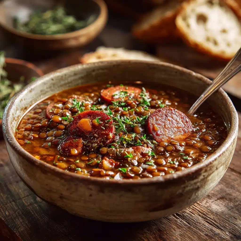 Instant Pot Smoked Sausage and Lentil Soup Recipe - Recipe Image