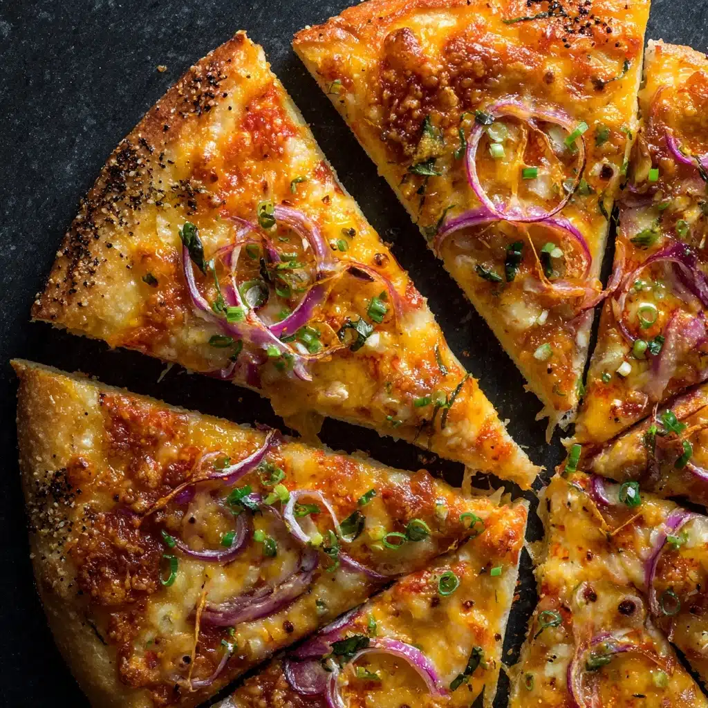 Buffalo Chicken Pizza with Spicy Cajun Crust Recipe - Recipe Image