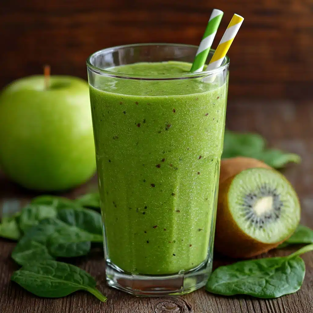 Green Monster Smoothie Recipe - Recipe Image