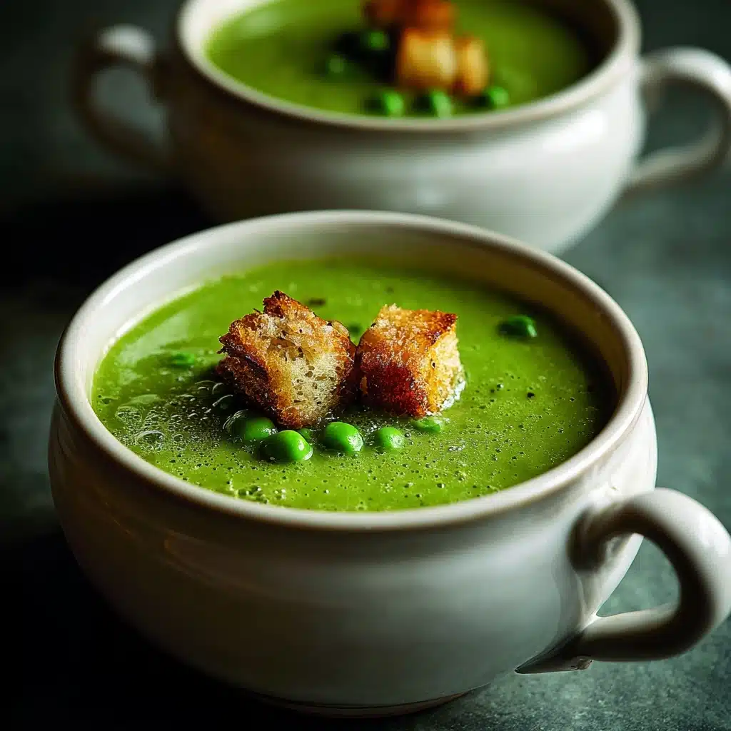 Spring Pea Soup with Leeks and Lentils Recipe - Recipe Image